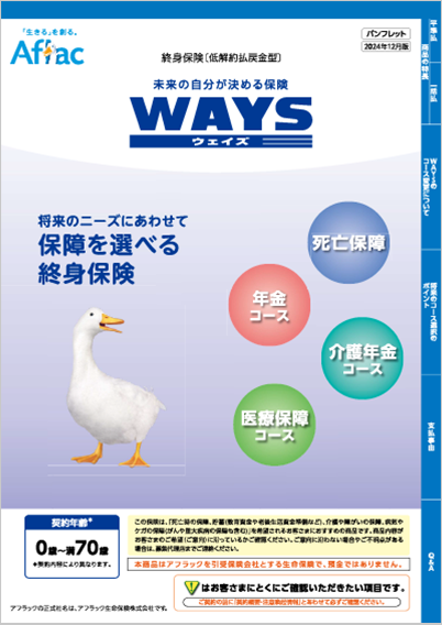 未来の自分が決める保険 ＷＡＹＳ ウェイズ パンフレット